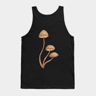 Brown Mushrooms Tank Top